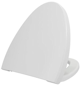Сиденье с крышкой Etna, дюропласт, плав.опускание, мат. белый,  A0325-002, шт