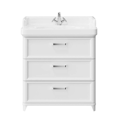 Тумба с раковиной Kerama Marazzi Pompei 80 см PO.M.80.3\WHT глянцевый белый