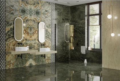 Керамический гранит SG593402R Риальто Нобиле зеленый темный лаппатированный (119,5см*238,5см*11мм) (, м2