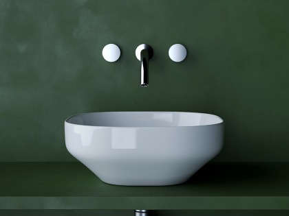 Умывальник чаша накладная квадратная Element 380*380*150мм