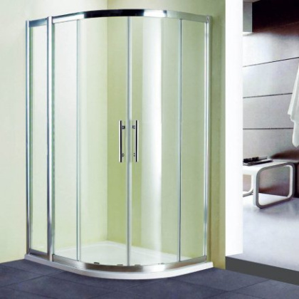 Душевой уголок RGW HO-61, 03066192-11, 90 х 120 x 195 см, асимметричный, дверь раздвижная, стекло прозрачное, хром