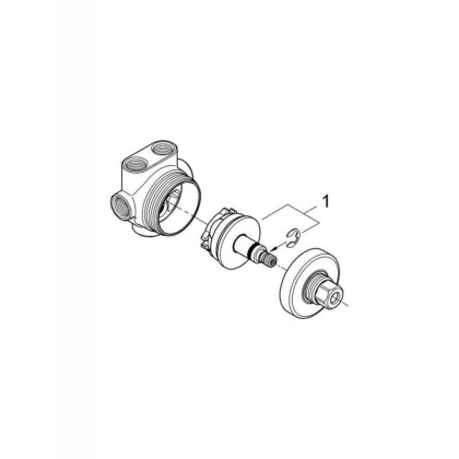 Встраиваемая часть переключателя на 3 положения GROHE Ondus (29033000)