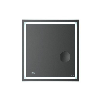 M91AMOX0653WG Универсальное зеркало с контурной Led-подсветкой, часами и косметическим зеркалом 65