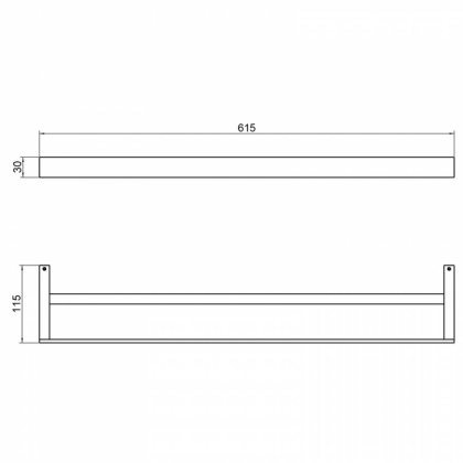 Полотенцедержатель двойной Timo Petruma 15256/00 хром