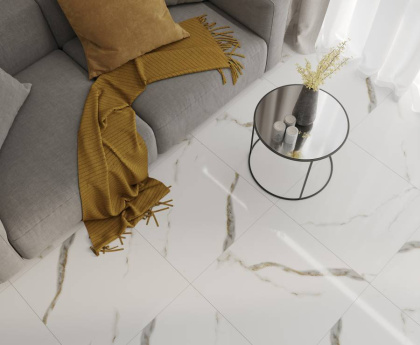 Керамогранит Laparet Golden White Statuario полированный 60x60 (4шт_1,44м2), м2