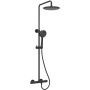 Душевая стойка SANCOS Game для душа с термостатическим смесителем, верхним и ручным душем, цвет черный матовый, арт. SC3002MB