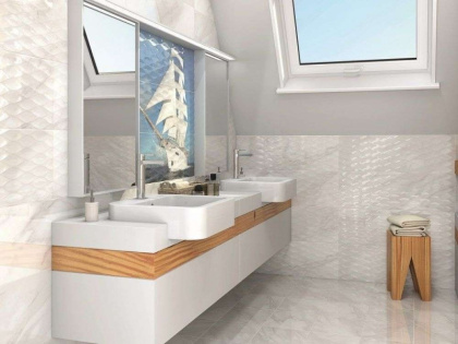 Плитка настенная 13014R Майори белый обрезной 30*89.5 (5шт/1,343м2), м2 Плитка настенная 13014R Майори белый обрезной 30*89.5 (5шт/1,343м2), м2