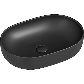 Умывальник чаша накладная овальная (цвет Темный Антрацит Матовый) Element 600*415*135мм