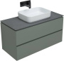 Тумба под раковину Allen Brau Infinity 100 1.21003.CGM олива матовый
