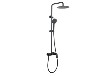 Душевая система 3jet 250мм AQUATEK, матовый черный AQ2060MB 