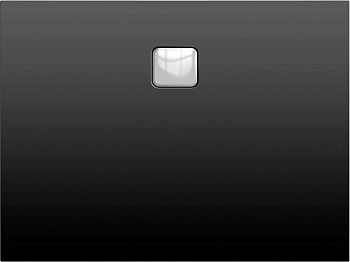 Акриловый душевой поддон Riho Basel 418 140x90 черный матовый, накладка хром DC281700000000S