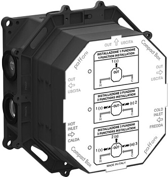 Скрытая монтажная часть для смесителя Paffoni Compact Box CPBOX001 Скрытая монтажная часть для смесителя Paffoni Compact Box CPBOX001