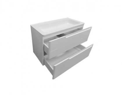 Тумба подвесная под умывальник Kare Luxe 800х450 2 ящика (ШхГхВ) 798х446х607