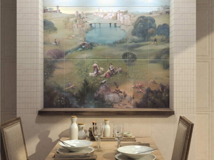 Панно VB\A01\18x\7071T Резиденция Пейзаж из 18 частей 20х50*8 (размер каждой части) (1уп/1к-т), шт