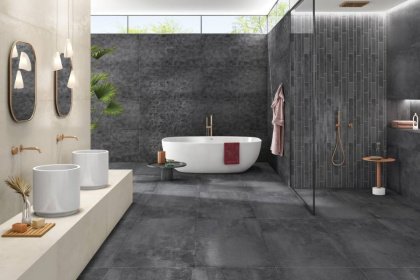 Керамогранит Foil Titanium Grey 60х120 Керамогранит Foil Titanium Grey 60х120