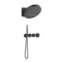 Душевая система Timo Saona SX-2329/03SM скрытого монтажа с термостатом, черная матовая Душевая система Timo Saona SX-2329/03SM скрытого монтажа с термостатом, черная матовая