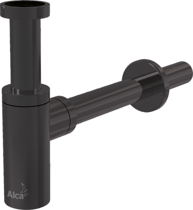 Сифон для умывальника DN32 DESIGN, GUN METAL-мат