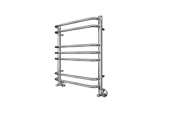 Полотенцесушитель водяной Aquatek (Акватек) Пандора П7 500х600 мм, подключение нижнее/диагональное, сверхпрочная пищевая нержавеющая сталь AISI 304L, гарантия 10 лет