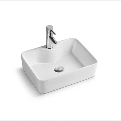 Раковина керамическая Vincea VBS-127, 475*365*130, накладная, цвет белый