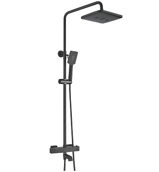 Душевая система латунь черный R3536H