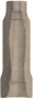 Угол внутренний Тровазо серый матовый 8x2,4x1,3