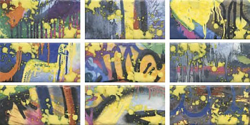 Панно ОS\А58\9х\19060 Граффити,панно из 9-х частей 20*89.1*8 (уп\4 комплекта), шт