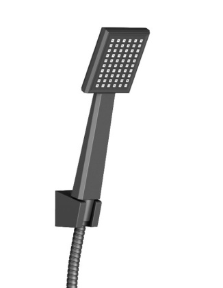 Душевая система Timo Tetra-thermo SX-0199/03SM скрытого монтажа с термостатом, черная матовая