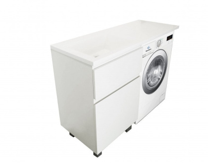 Тумба напольная под умывальник Dallas Luxe 1300х482 2 ящика (ШхГхВ) 648х476х860