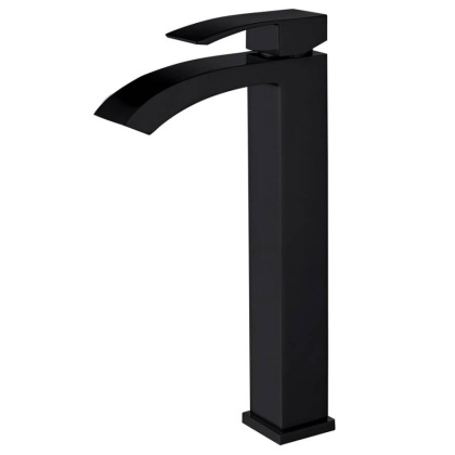 Смеситель ABBER Wasserfall AF8611B для накладной раковины, черный матовый Смеситель ABBER Wasserfall AF8611B для накладной раковины, черный матовый