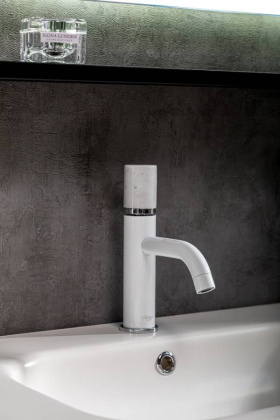 Смеситель STICK для умыв.низ. WHITE MRAMOR WHITE_Комплект