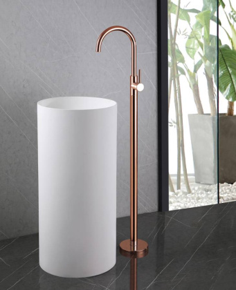 Смеситель для раковины Abber Wasser Kreis AF8141RG розовое золото