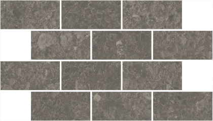 Декор Чеппо ди Гре мозаичный коричневый матовый обрезной 34,6x20x0,9