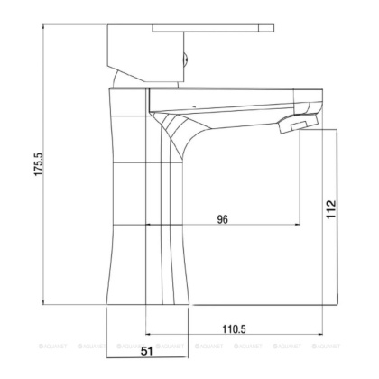 Смеситель для раковины OneLife P05-021cr полимерный