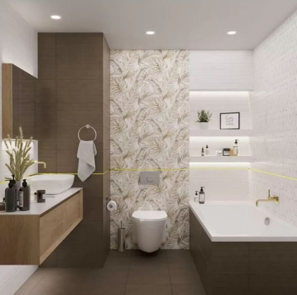 GT804VG Декор кер. Brasiliana GT Светло-беж. 50*25 панно тропики 1_ 1 \7