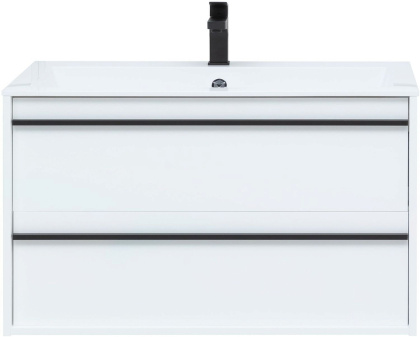 Тумба под раковину Aquanet Lino 90 белый матовый