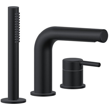 Смеситель на борт ванны EXCELLENT Pi AREX.1233BL (черный мат)