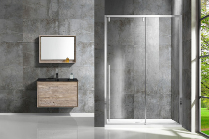 Душевая дверь Lugano VDS-1L160CL-1, 1600, хром, стекло прозрачное