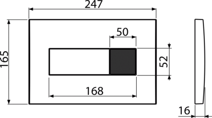 Сенсорная кнопка управления для скрытых систем инсталляции Slim, белый (подключение к сети) Сенсорная кнопка управления для скрытых систем инсталляции Slim, белый (подключение к сети)