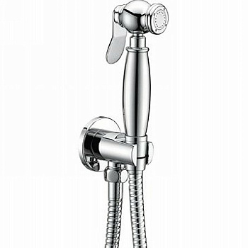 CZR-U-IFSC1-01 Гигиенический душ со шлангом 120см и штуцером с держателем, хром CZR-U-IFSC1-01 Гигиенический душ со шлангом 120см и штуцером с держателем, хром