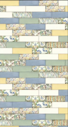 Плитка настенная 9019 Монпарнас синий (8,5см*28,5см*8,5мм) (44шт/1,07м2) , м2