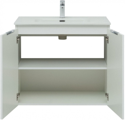 Тумба под раковину Aquanet Алвита New 80 2 дверцы, белый матовый Тумба под раковину Aquanet Алвита New 80 2 дверцы, белый матовый