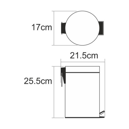 K-633BLACK Ведро 3L