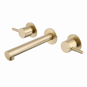 Смеситель для раковины Abber Emotion AF88121G золото матовое Смеситель для раковины Abber Emotion AF88121G золото матовое