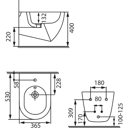 Биде подвесное Allen Brau Reality 4.32008.20 белый глянец Биде подвесное Allen Brau Reality 4.32008.20 белый глянец