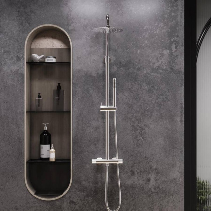 936800000 Scandinavian Pure душевая система с душевым ТМС смесителем, Хром