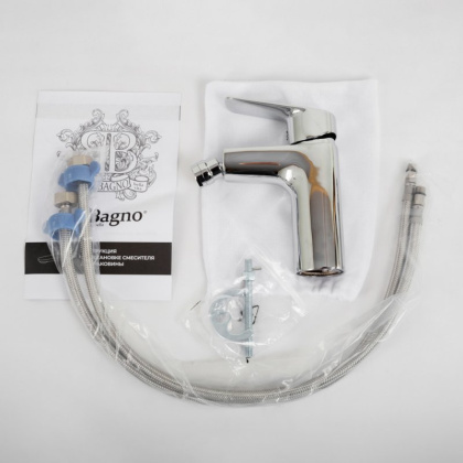 DUE Смеситель для биде без донного клапана, хром DUE-BD-CRM-W0