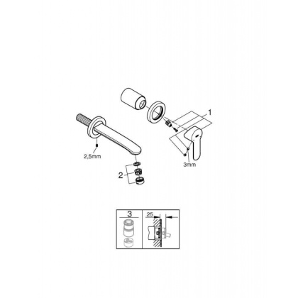 Смеситель для раковины Grohe Eurostyle Cosmopolitan 19571002 хром Смеситель для раковины Grohe Eurostyle Cosmopolitan 19571002 хром
