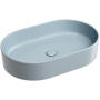 Умывальник чаша накладная овальная (цвет Серо-Голубой Матовый) Element 608*385*122мм