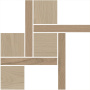 Декор Альберони 1 мозаичный бежевый матовый обрезной 27,5x27,5x0,9