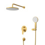 STYLUS-DSET-01 Душевой комплект встраиваемый (смеситель встраиваемый, верхний душ, ручной душ со шлангом, штуцер с держателем), хром